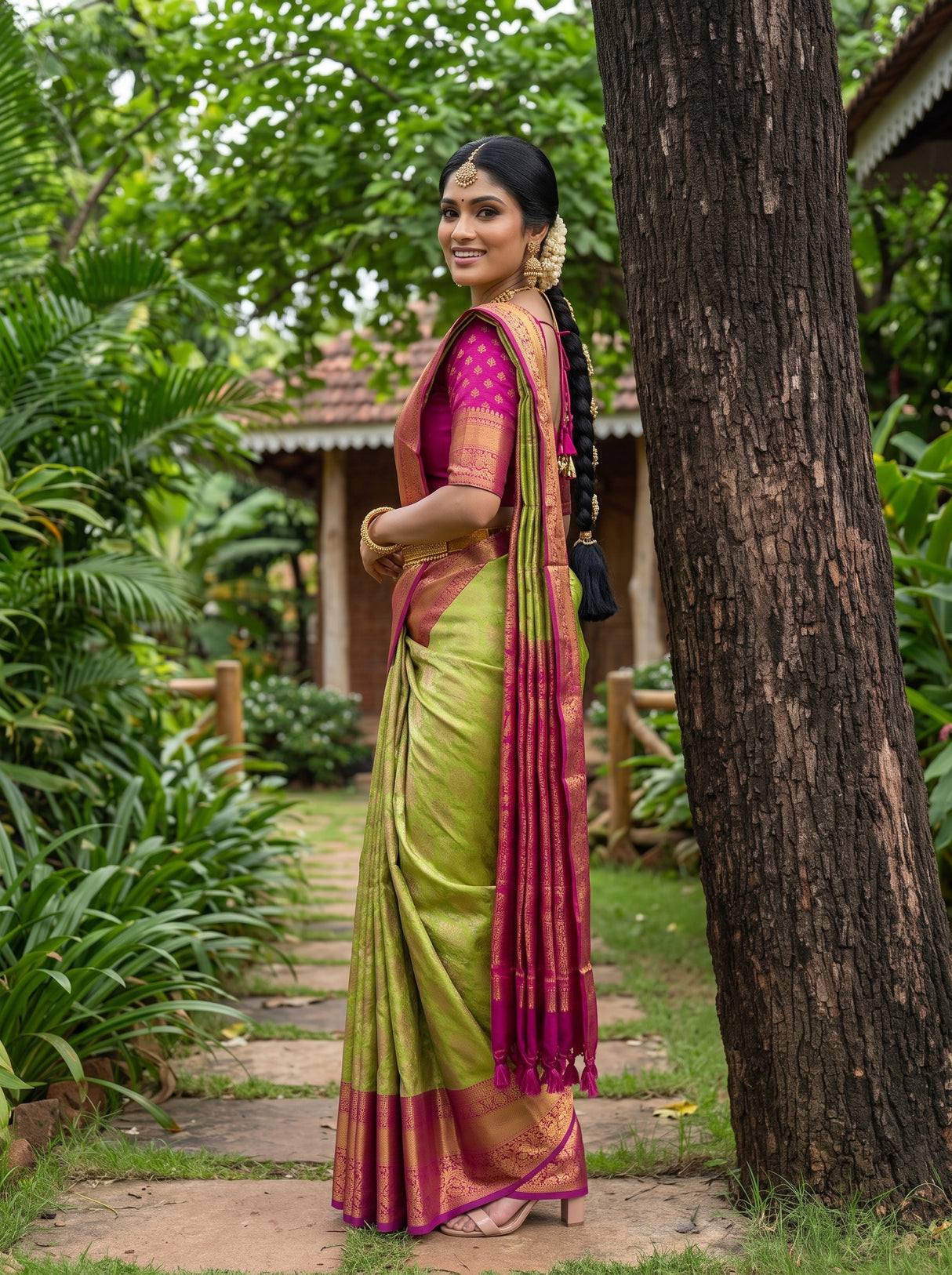MIMOSA Saree Saree — pose 9 styling detail