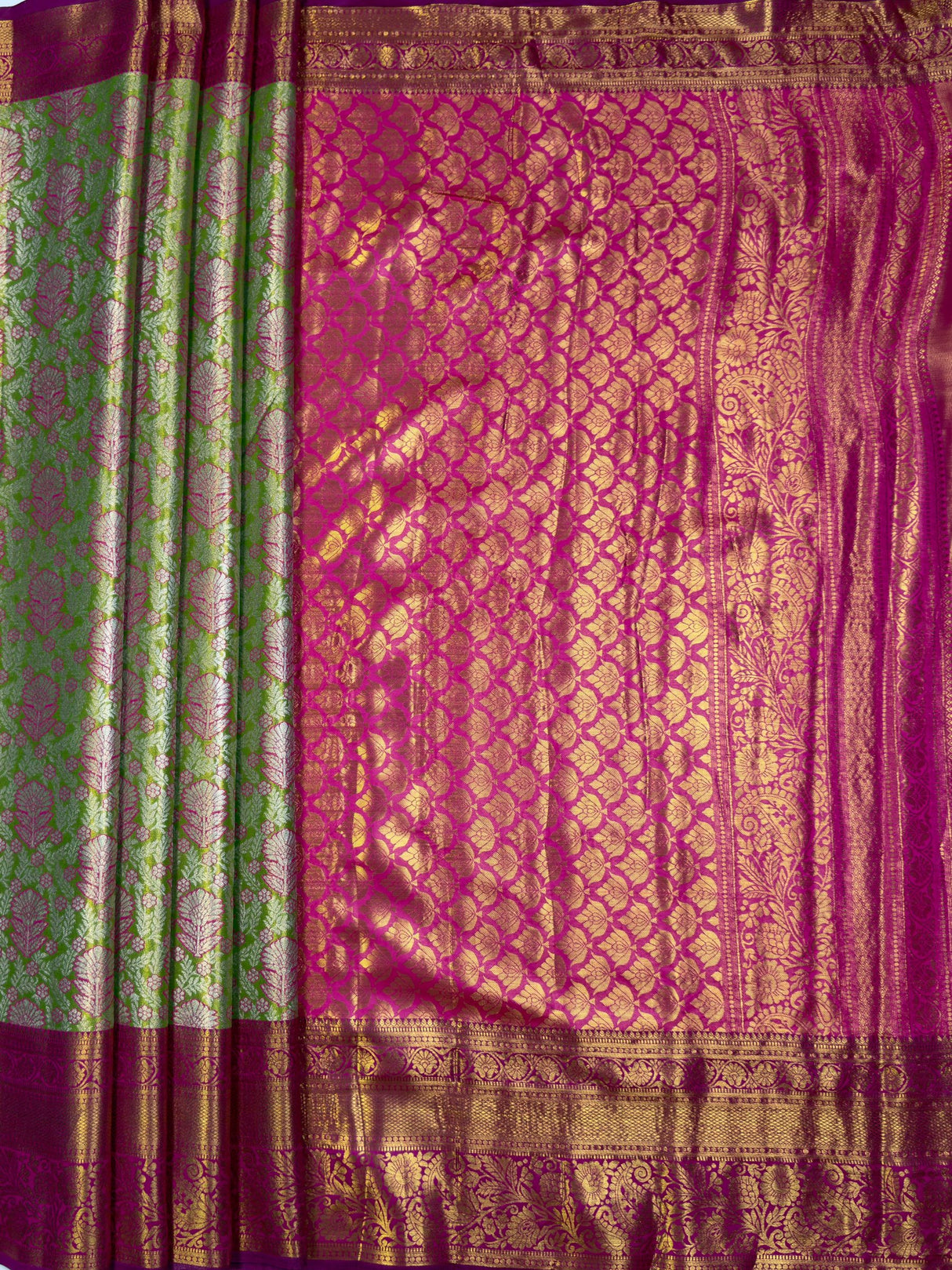 MIMOSA Saree Saree — pallu and zari work detail