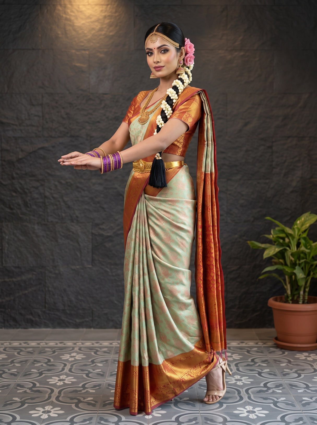 MIMOSA Saree Saree — pose 5 styling detail