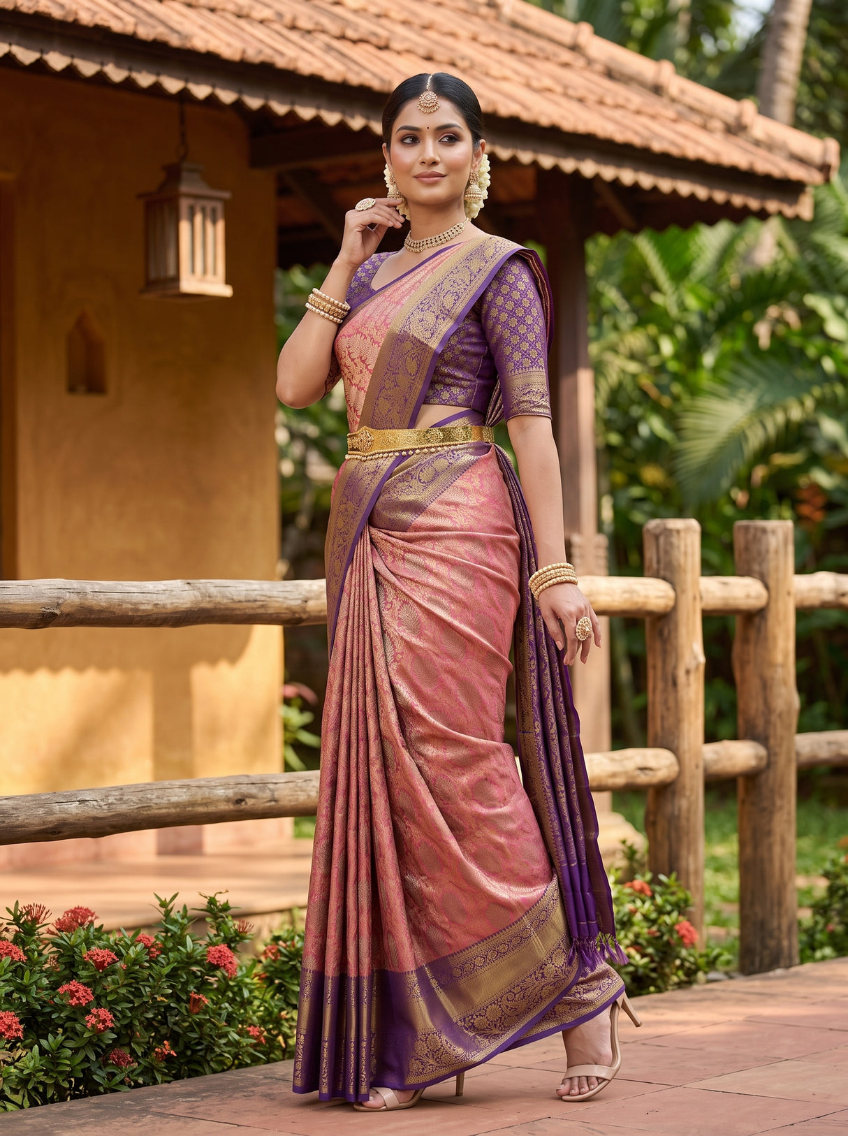 MIMOSA Saree Saree — pose 5 styling detail