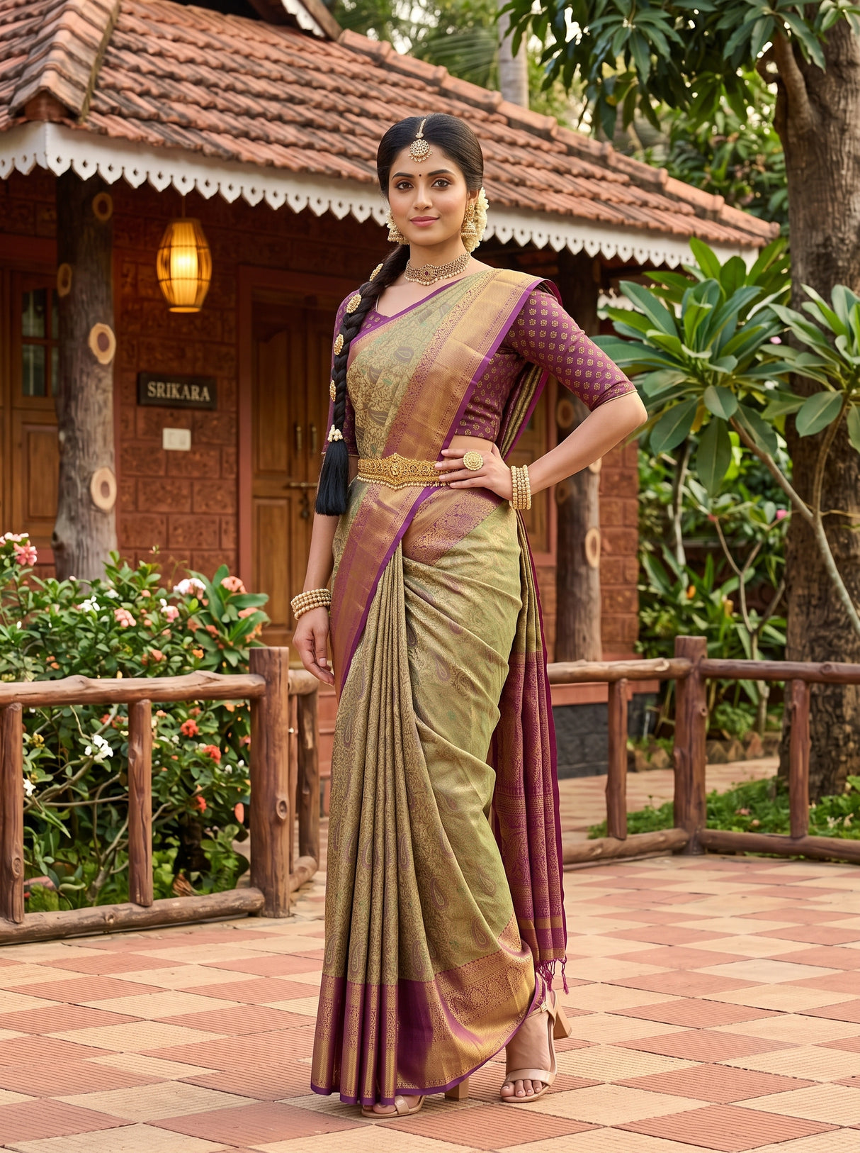 MIMOSA Saree Saree — pose 4 styling detail