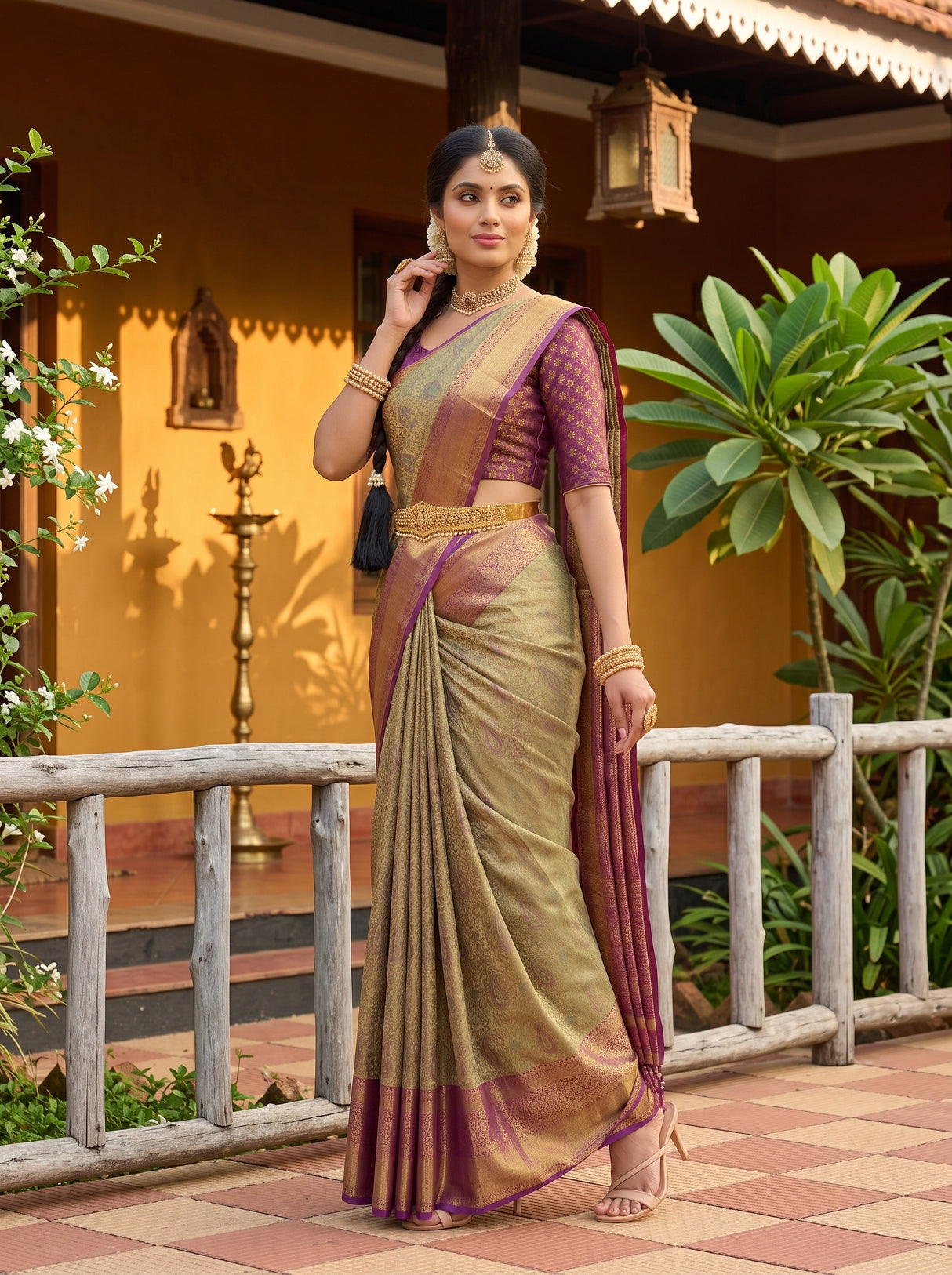 MIMOSA Saree Saree — pose 5 styling detail