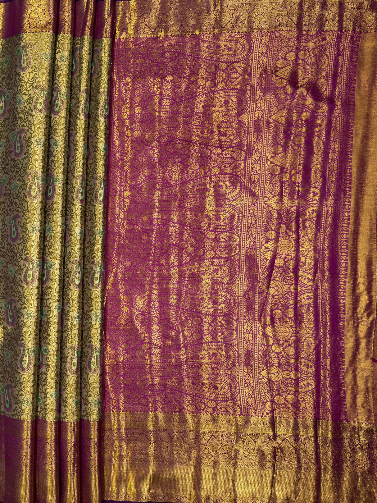 MIMOSA Saree Saree — pallu and zari work detail