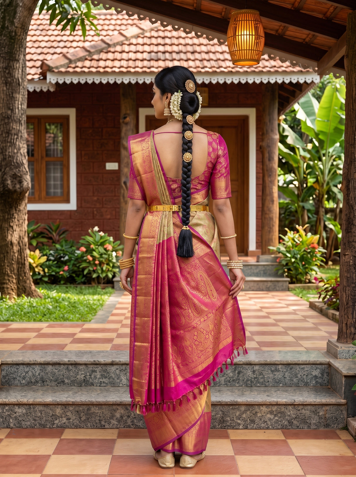MIMOSA Saree Saree — pose 2 styling detail