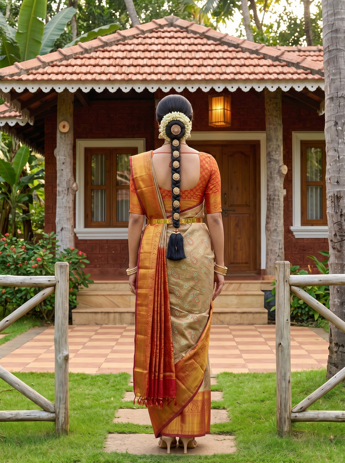 MIMOSA Saree Saree — pose 2 styling detail