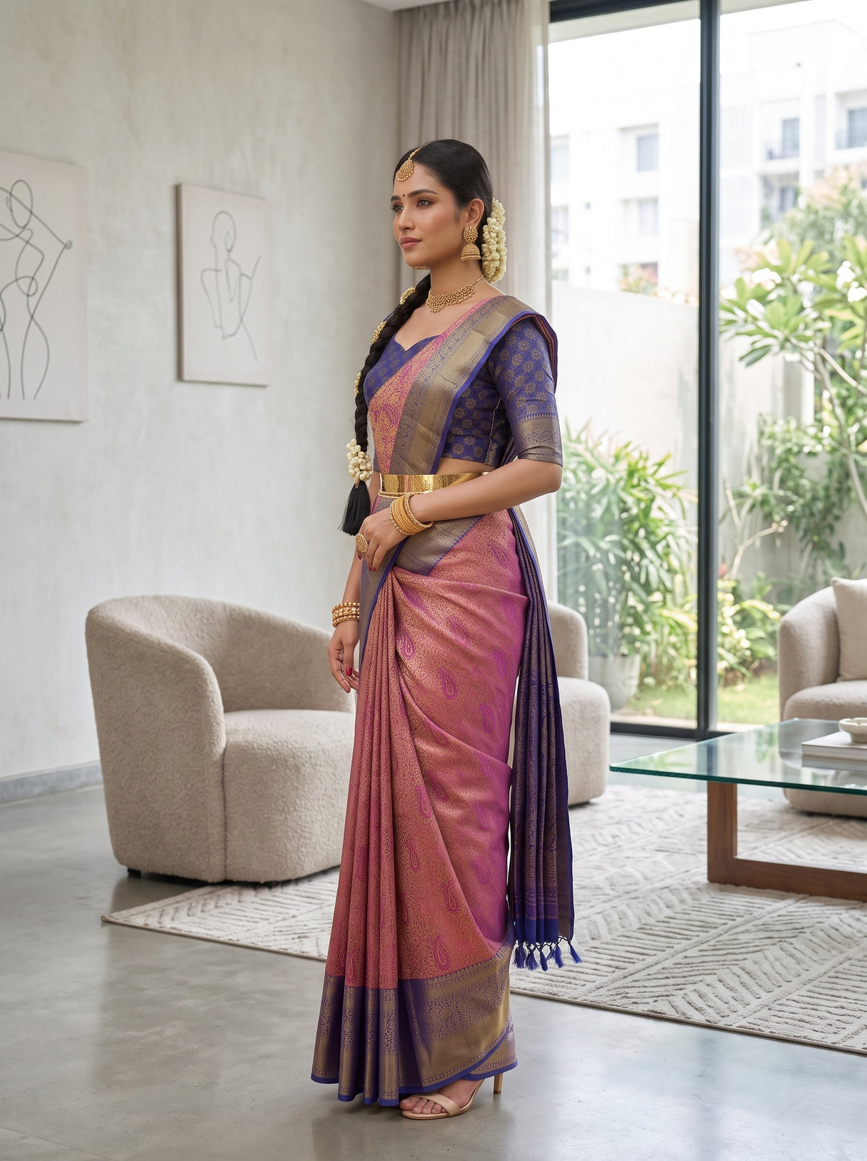 MIMOSA Saree Saree — pose 3 styling detail