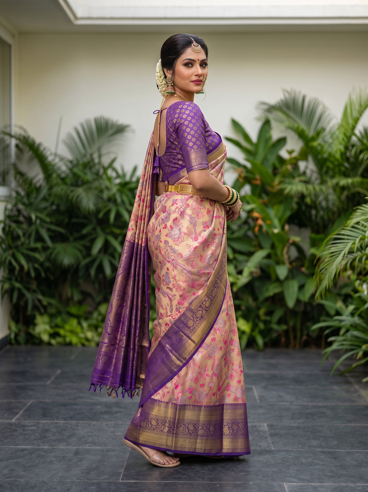MIMOSA Rani Saree Saree — pose 9 styling detail