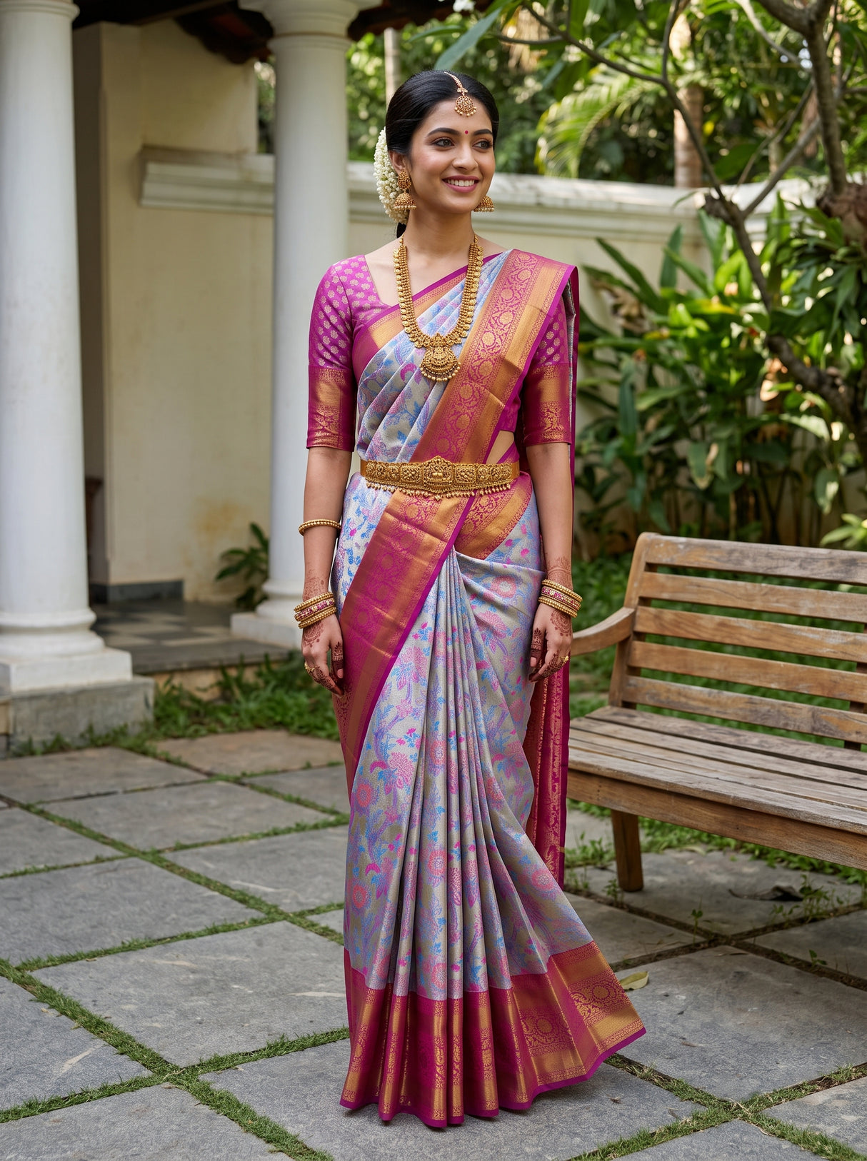 MIMOSA Saree Saree — front view on mannequin