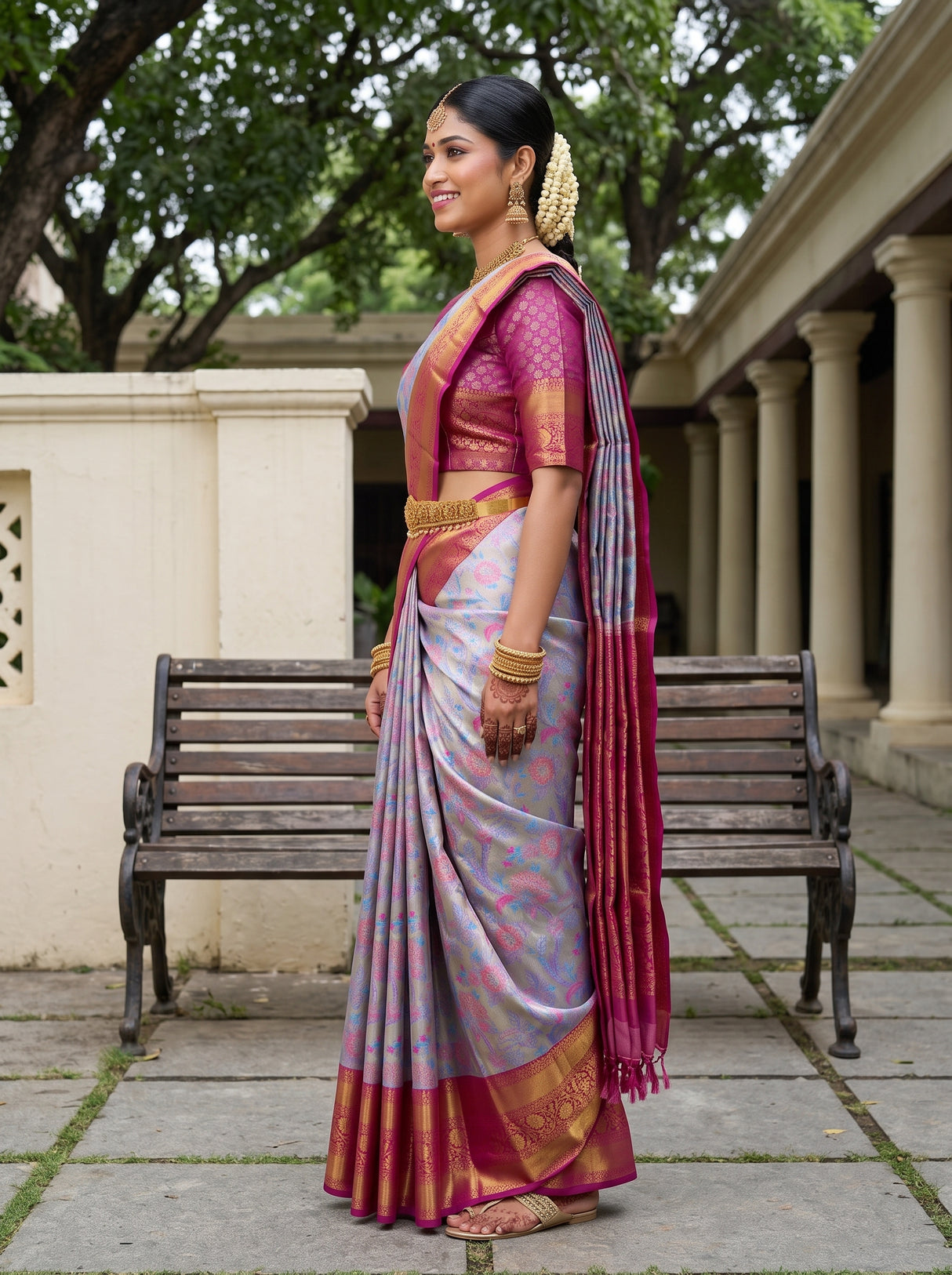 MIMOSA Saree Saree — pose 3 styling detail