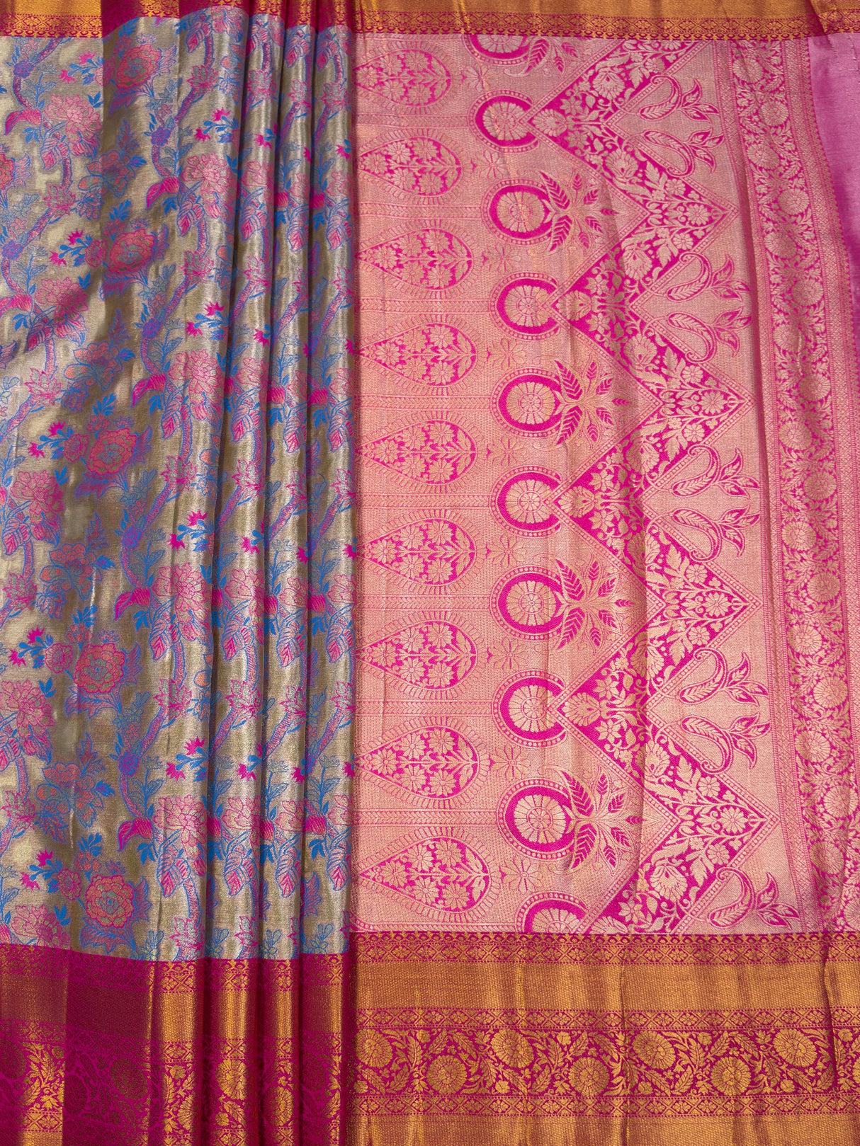 MIMOSA Saree Saree — pallu and zari work detail