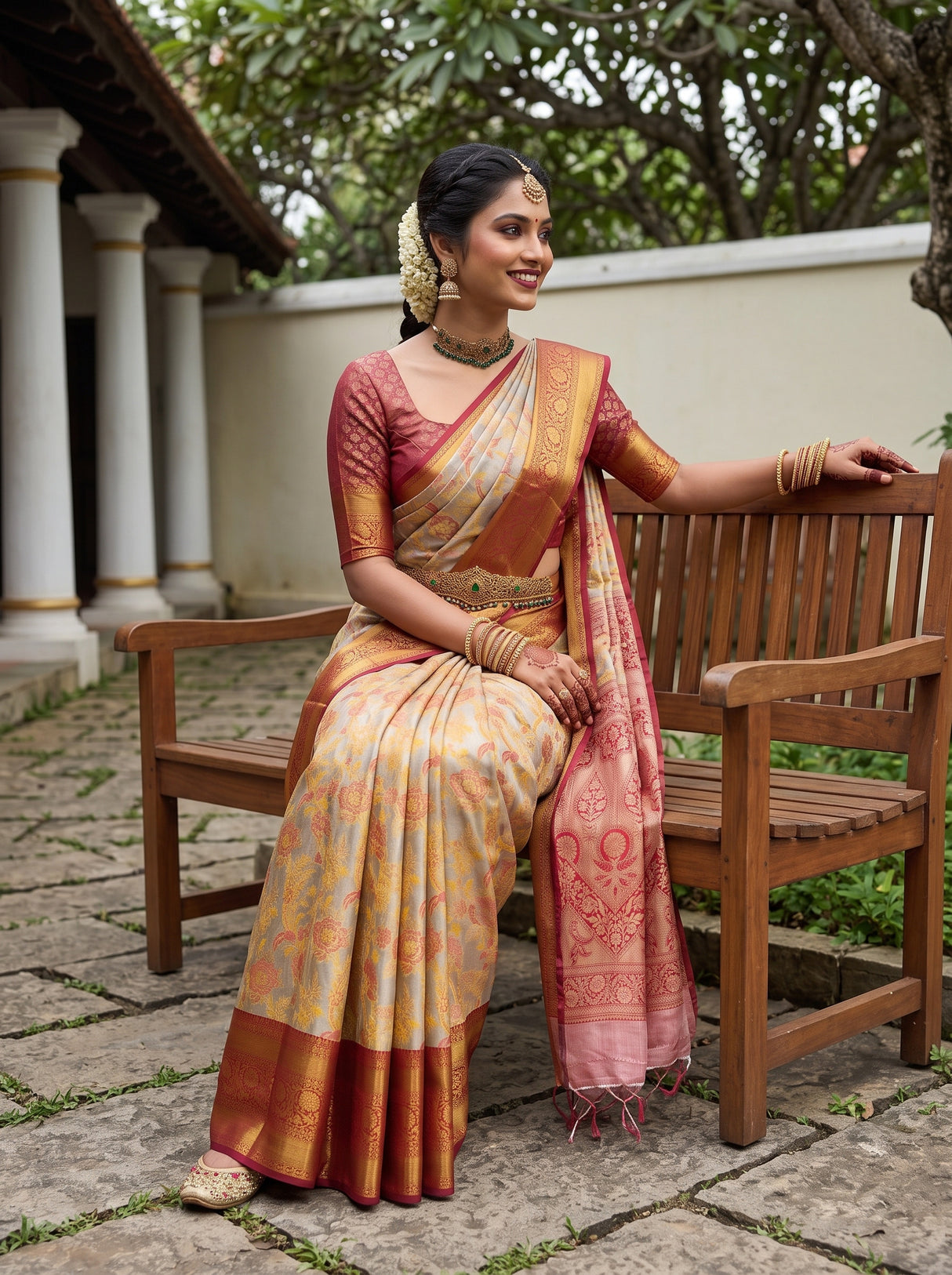 MIMOSA Saree Saree — pose 3 styling detail