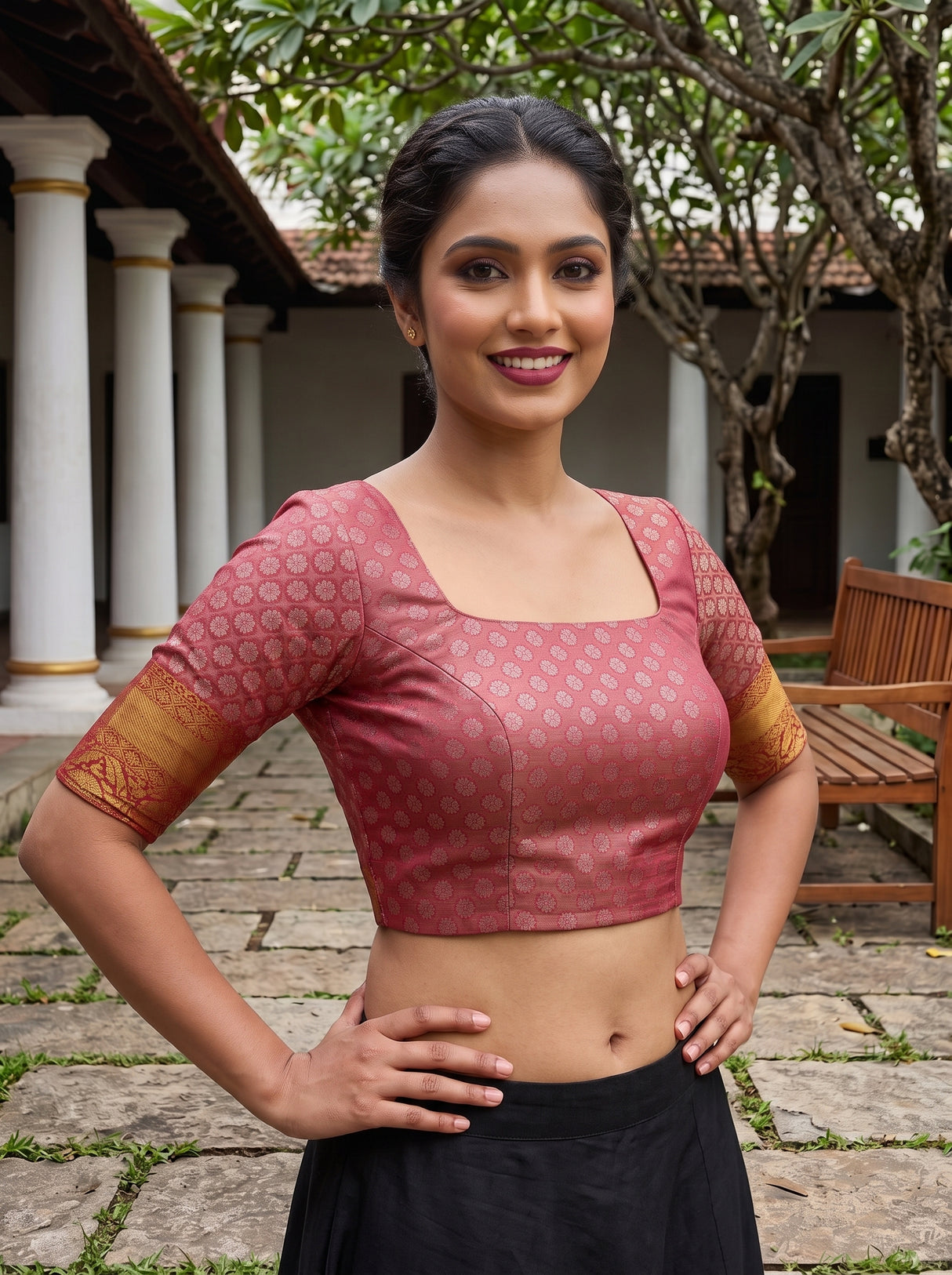 MIMOSA Saree Saree — blouse close-up
