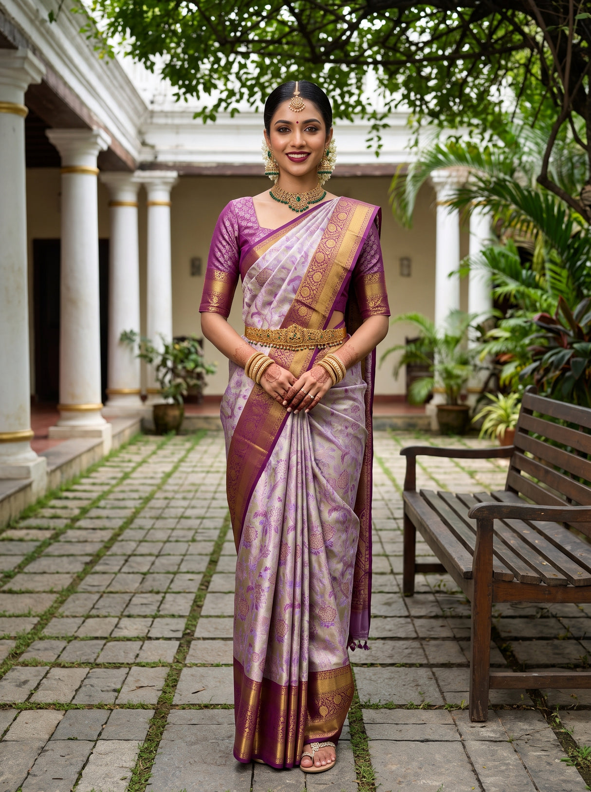 MIMOSA Saree Saree — front view on mannequin
