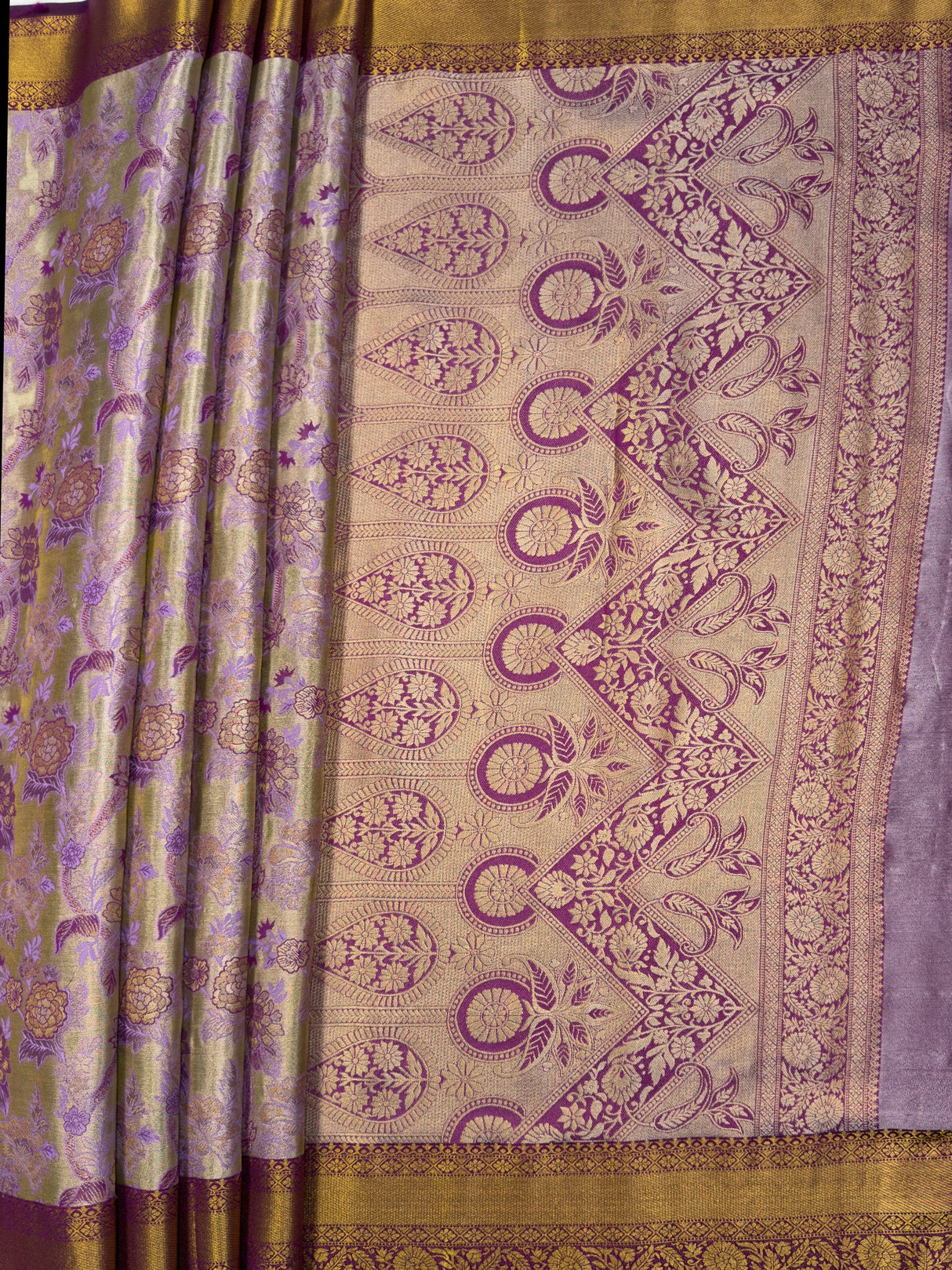 MIMOSA Saree Saree — pallu and zari work detail