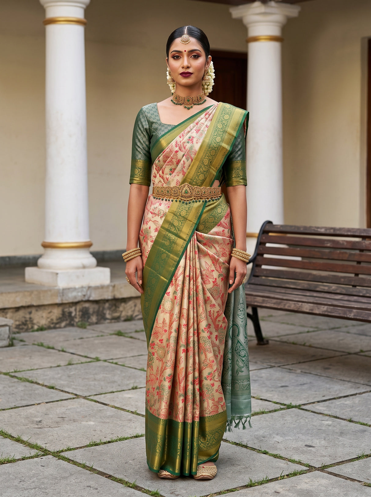 MIMOSA Saree Saree — front view on mannequin