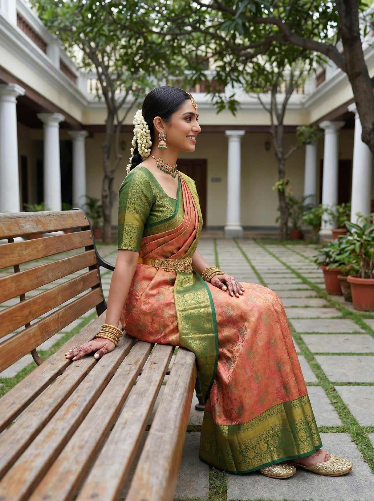 MIMOSA Saree Saree — pose 3 styling detail