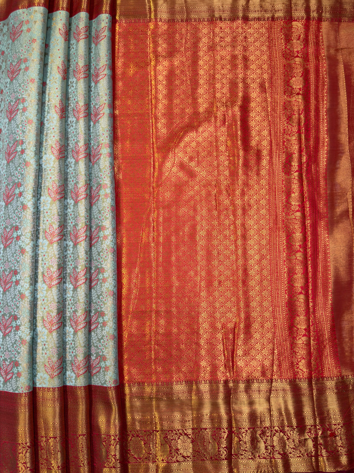 MIMOSA Saree Saree — pallu and zari work detail
