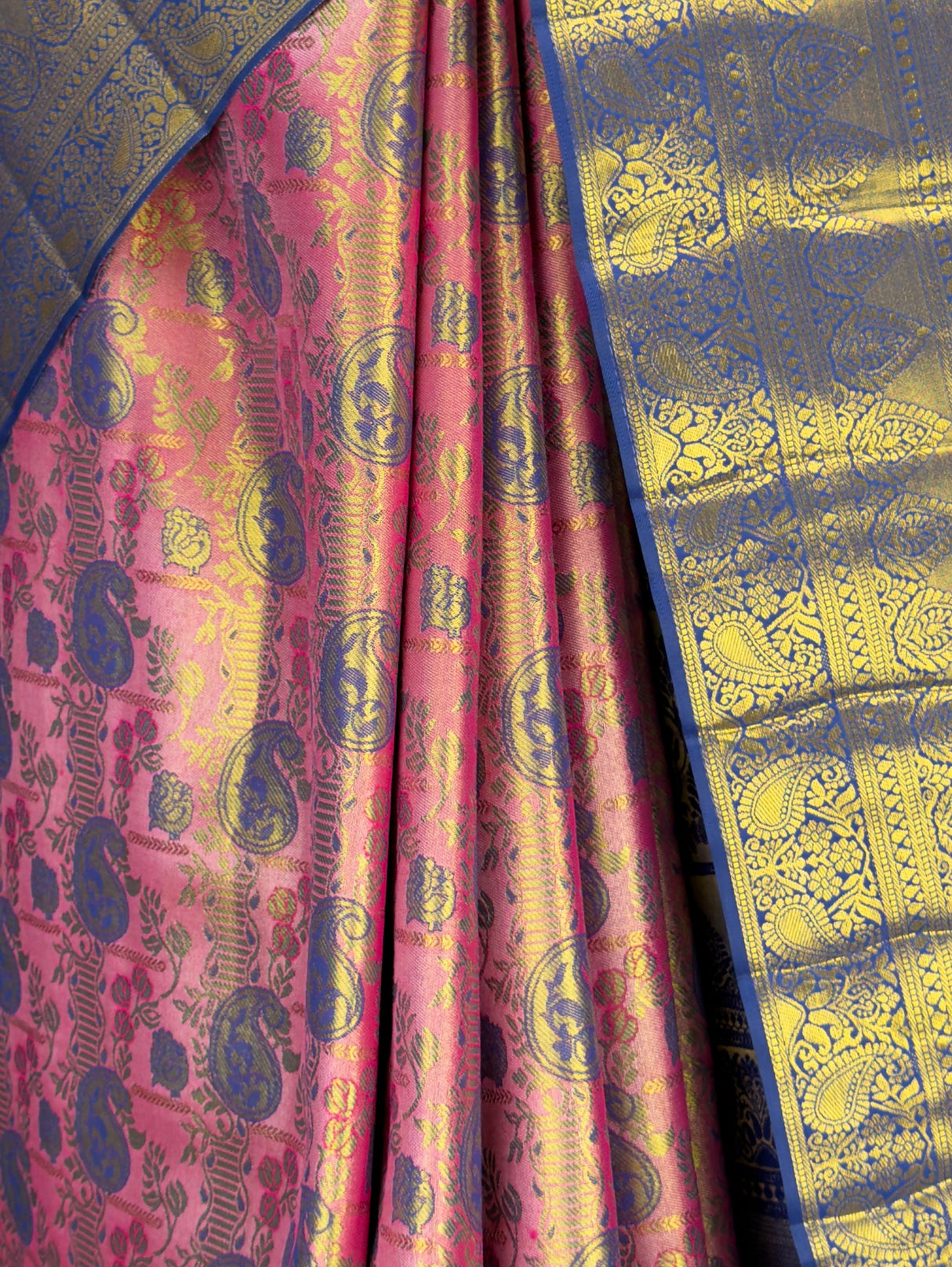 MIMOSA Rani Kanjivaram Art Silk Saree — fleets shot full lifestyle
