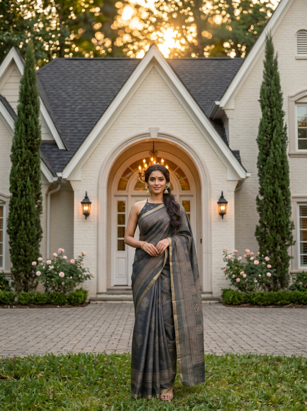 MIMOSA Saree Saree — pose 4 styling detail