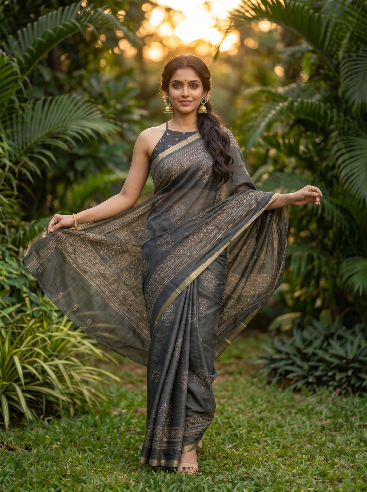 MIMOSA Saree Saree — pose 6 styling detail