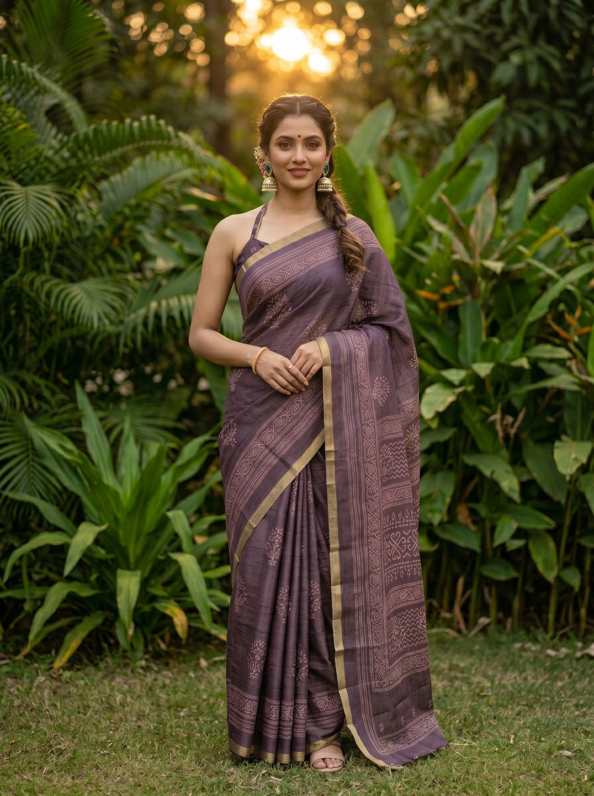 MIMOSA Saree Saree — front view on mannequin