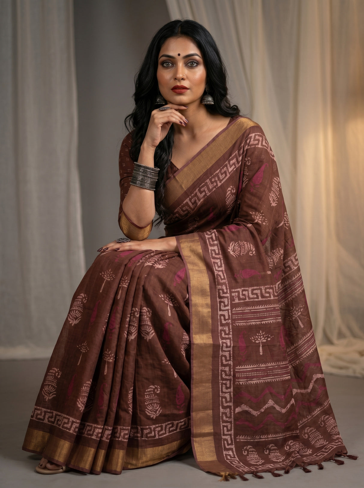 MIMOSA Saree Saree — pose 8 styling detail