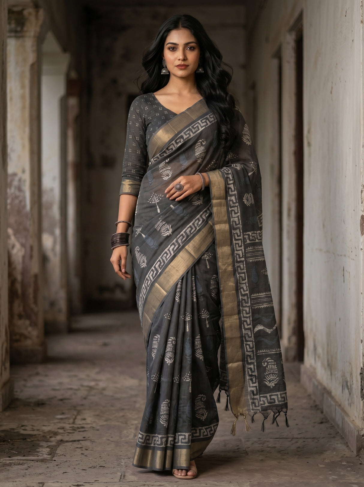 MIMOSA Saree Saree — pose 6 styling detail