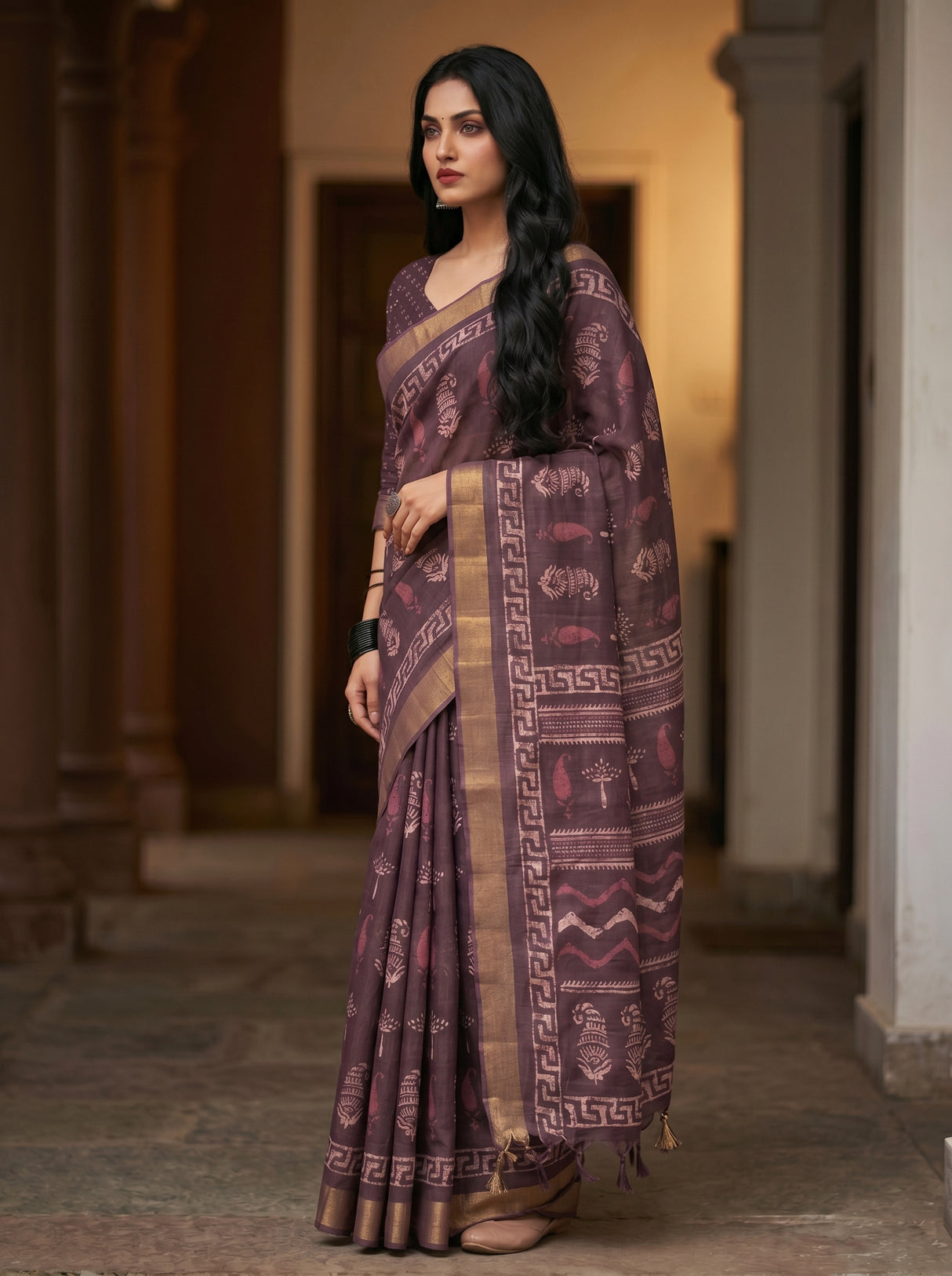 MIMOSA Saree Saree — pose 3 styling detail