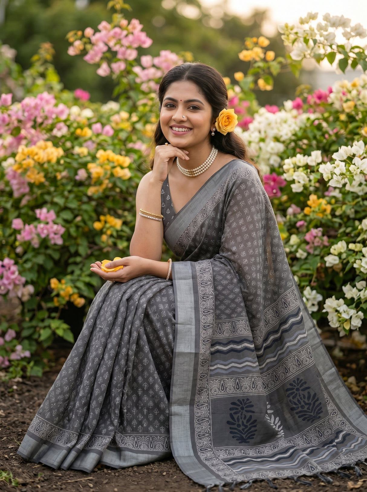 MIMOSA Saree Saree — pose 8 styling detail