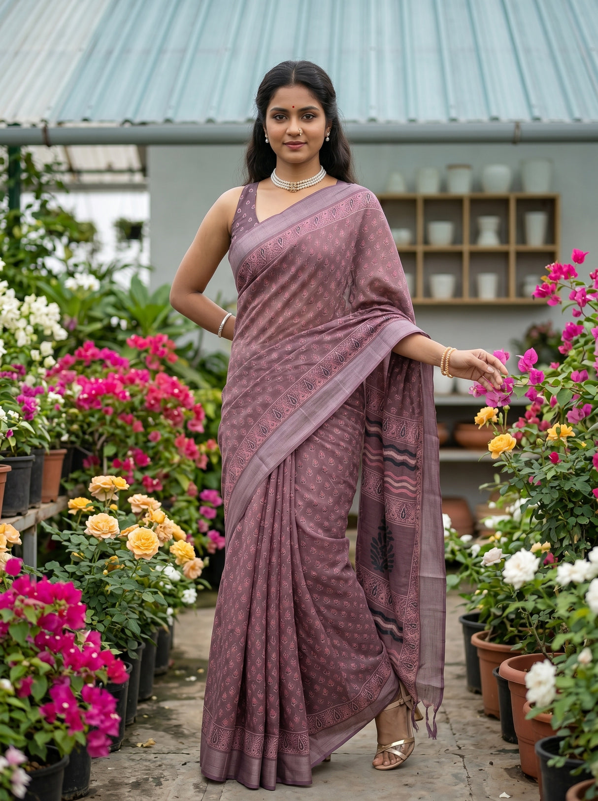 MIMOSA Saree Saree — pose 5 styling detail