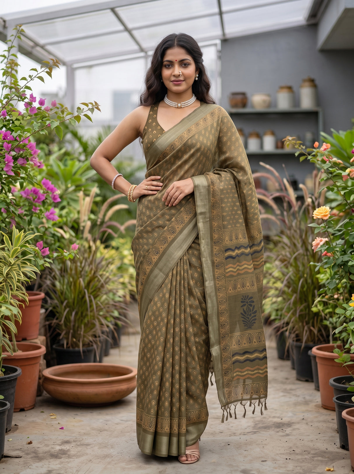 MIMOSA Saree Saree — pose 4 styling detail