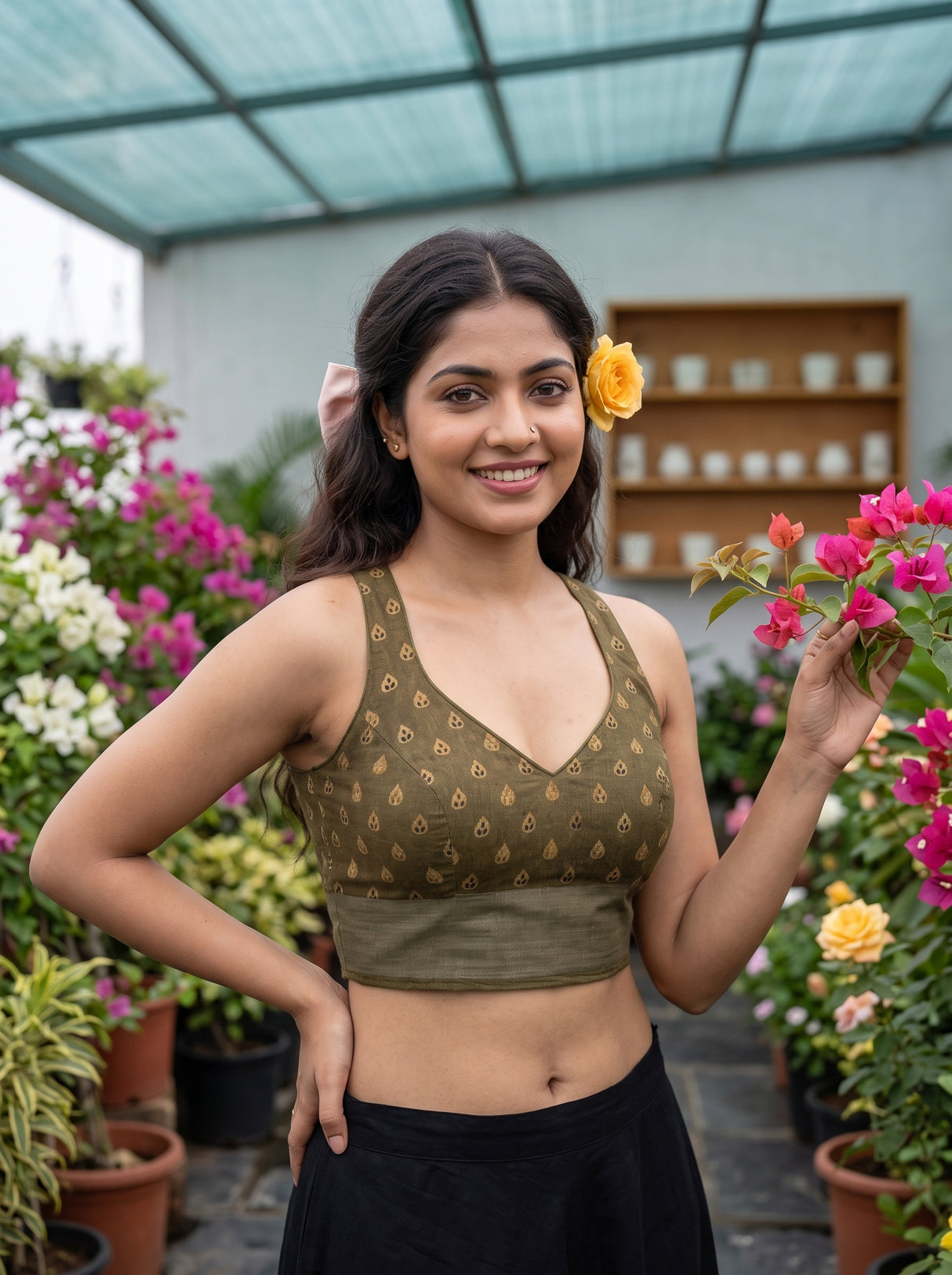 MIMOSA Saree Saree — blouse close-up