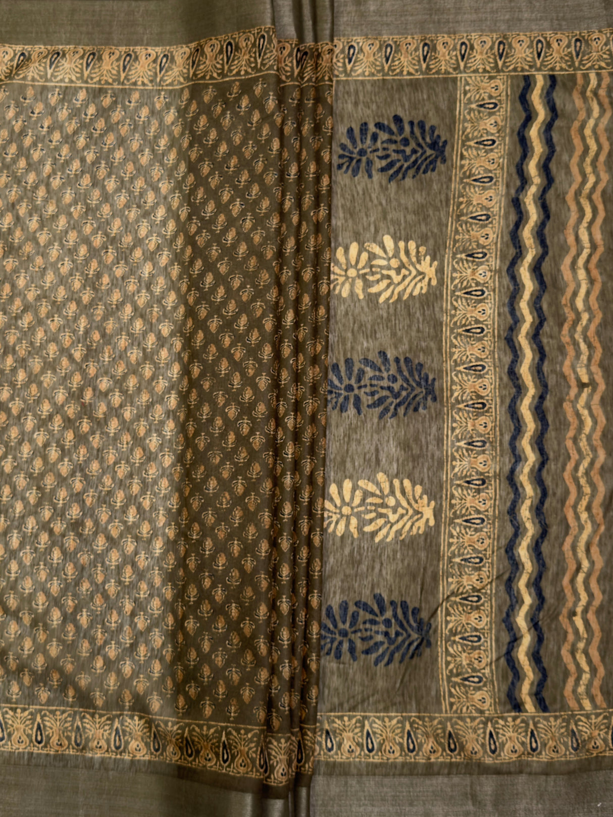 MIMOSA Saree Saree — pallu and zari work detail