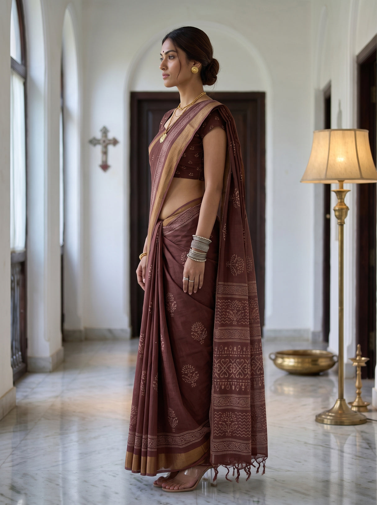 MIMOSA Saree Saree — pose 3 styling detail