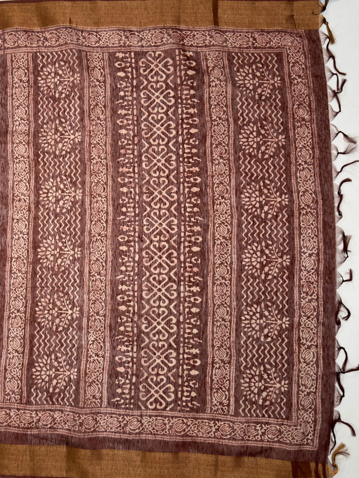 MIMOSA Saree Saree — pallu and zari work detail
