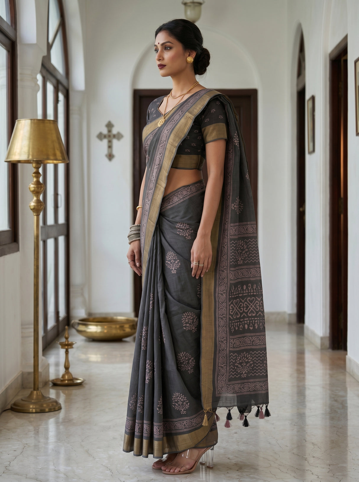 MIMOSA Saree Saree — pose 3 styling detail