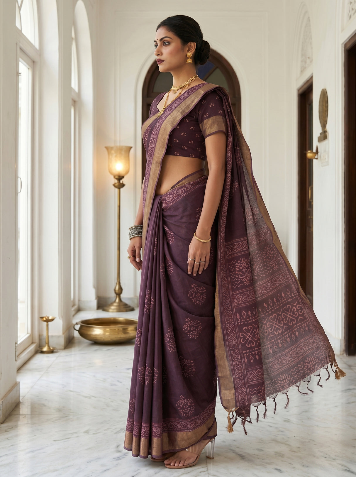 MIMOSA Saree Saree — pose 3 styling detail