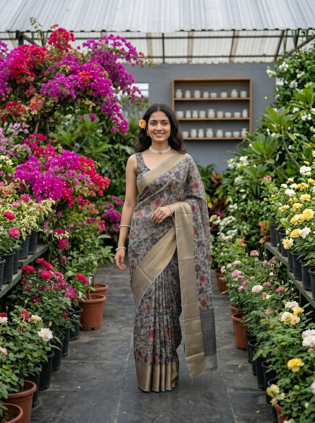 MIMOSA Saree Saree — pose 6 styling detail
