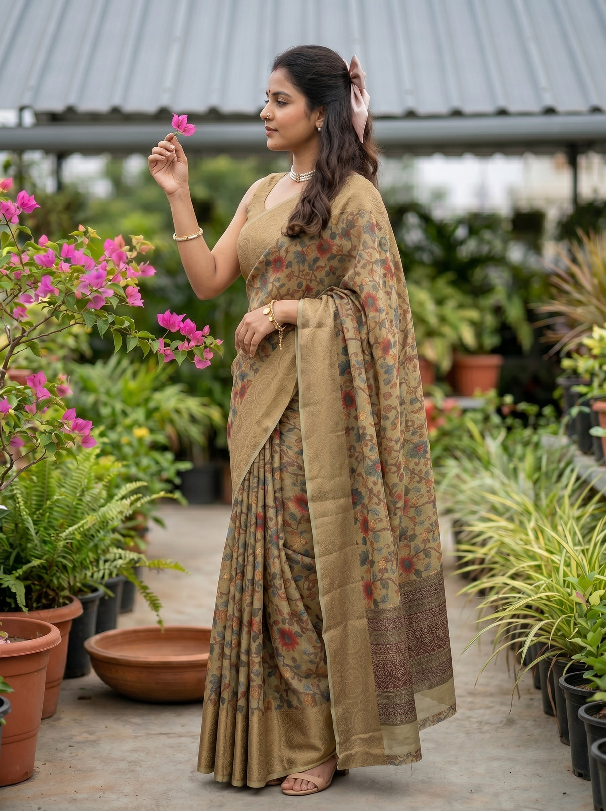 MIMOSA Saree Saree — pose 3 styling detail