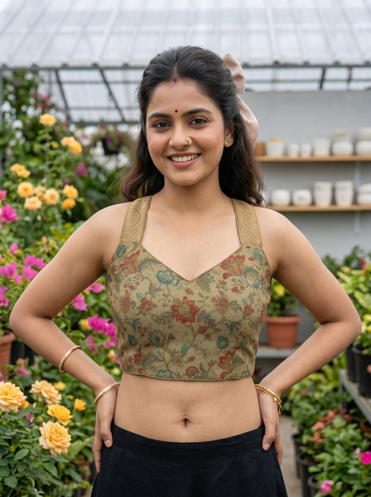 MIMOSA Saree Saree — blouse close-up