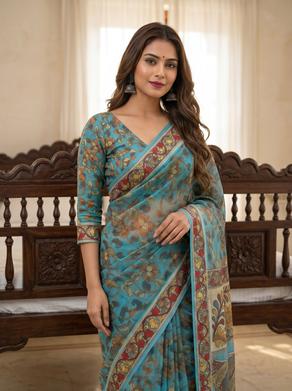 MIMOSA Ananda Saree Saree — pose 10 styling detail