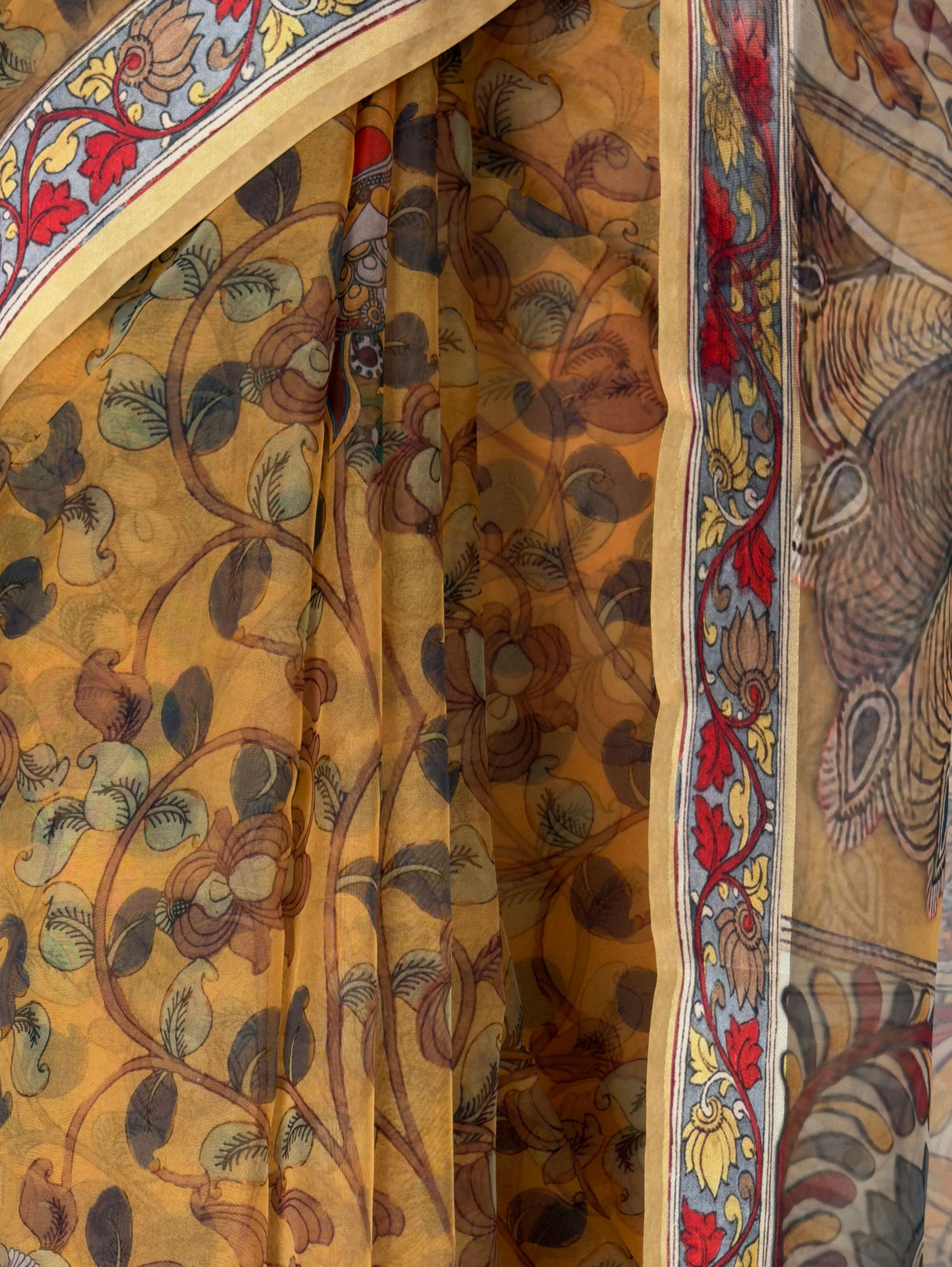 MIMOSA Mustard Saree Saree — fleets shot full lifestyle