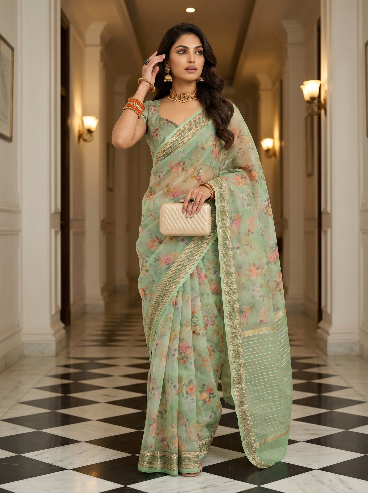 MIMOSA Saree Saree — pose 5 styling detail