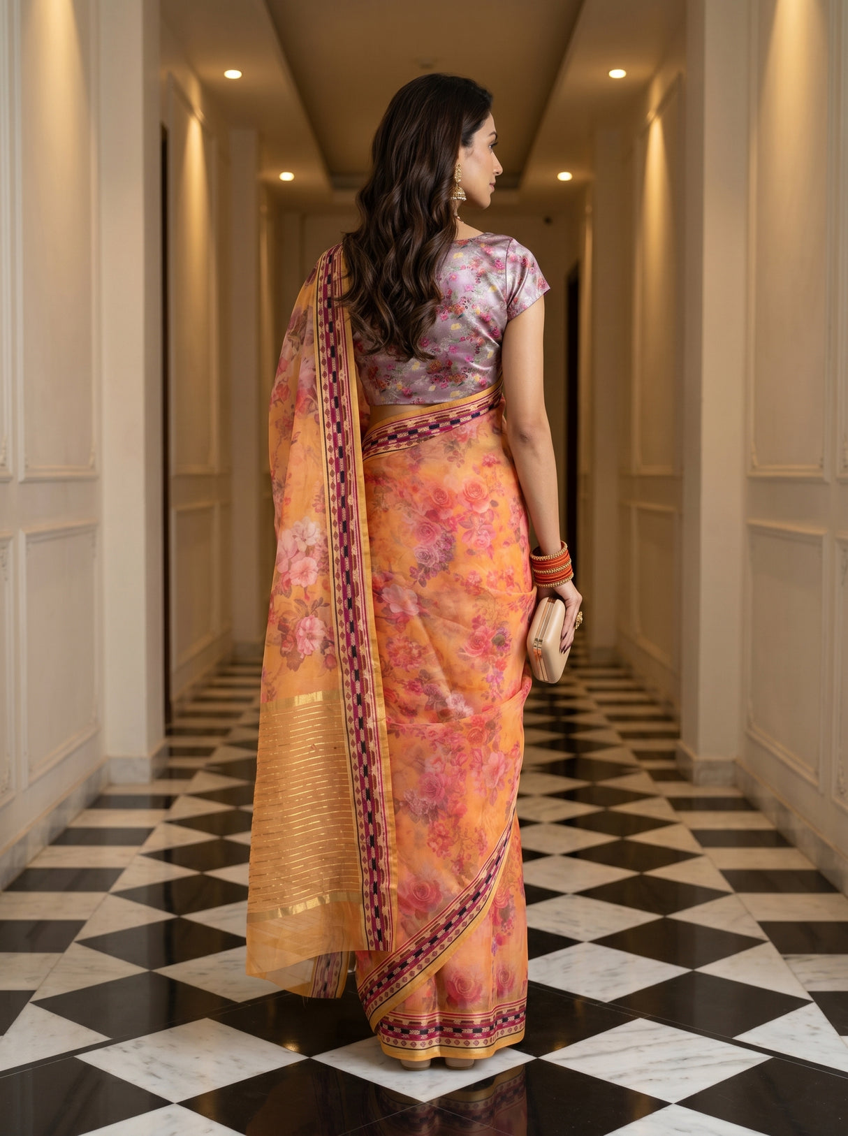 MIMOSA Saree Saree — pose 2 styling detail