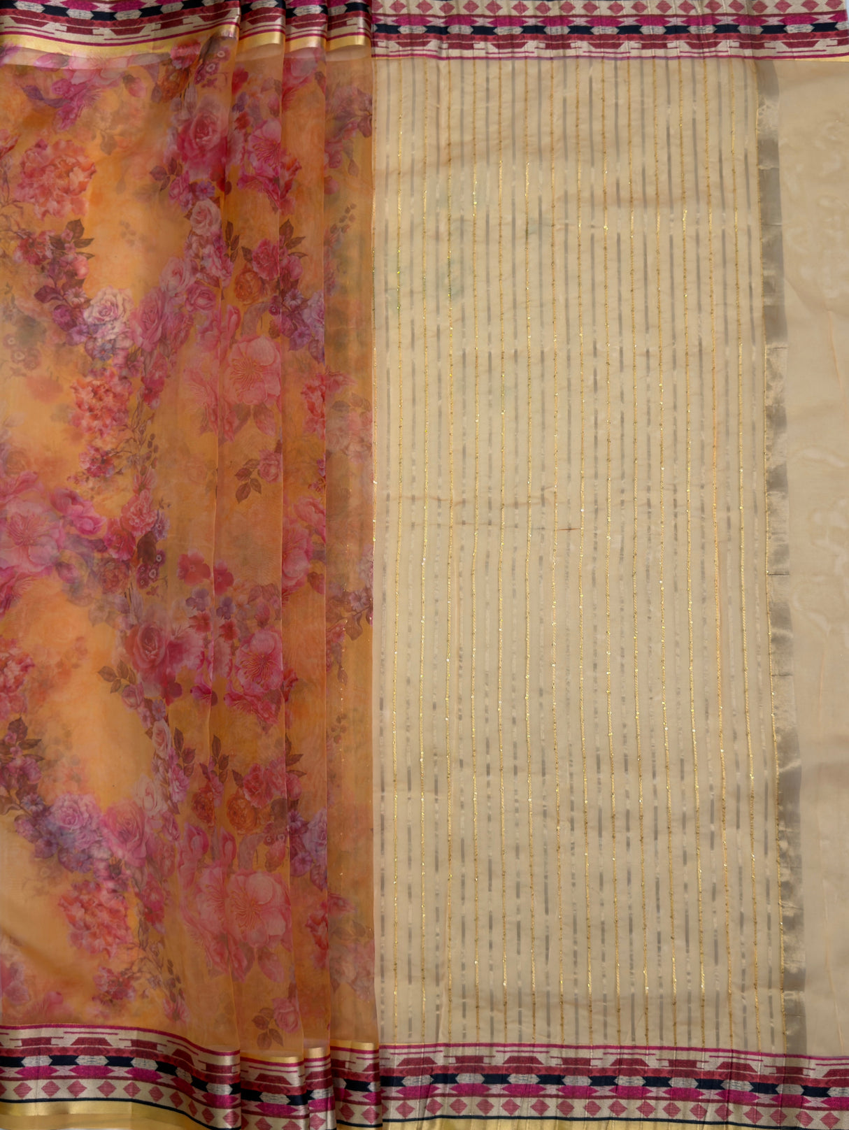 MIMOSA Saree Saree — pallu and zari work detail