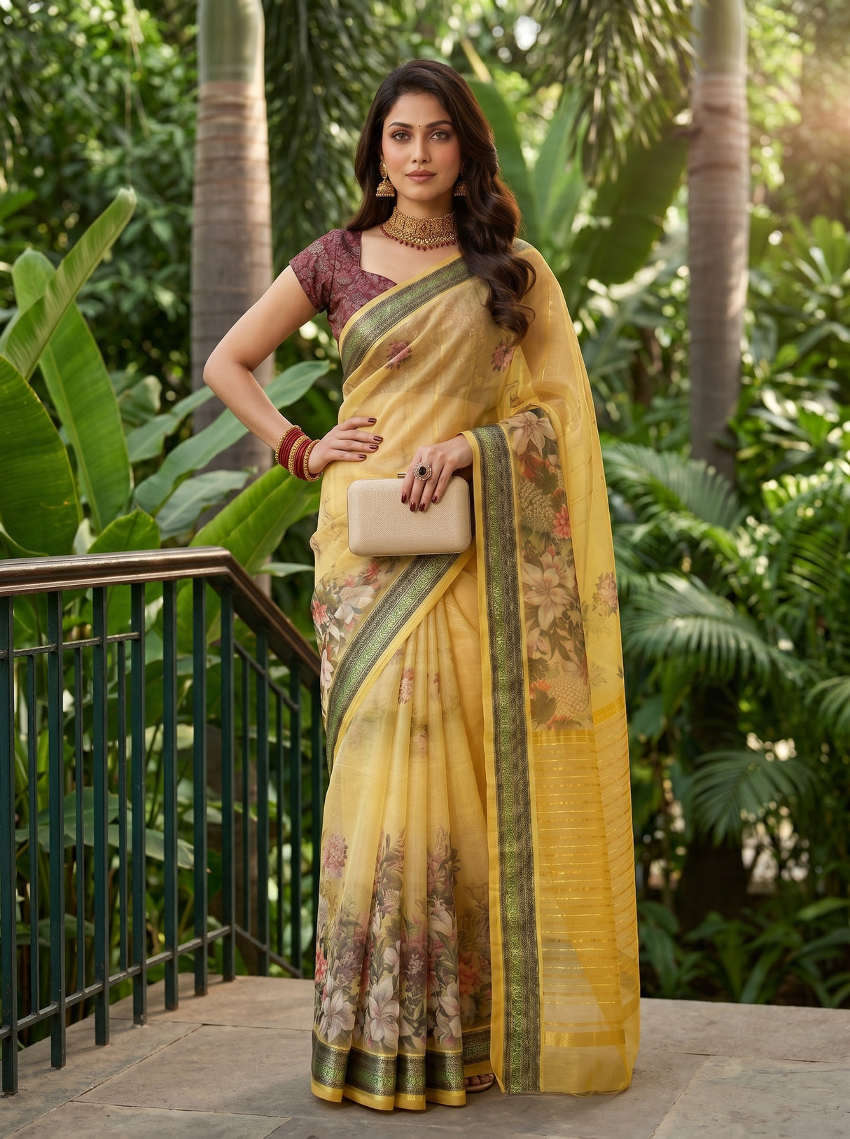 MIMOSA Saree Saree — pose 4 styling detail