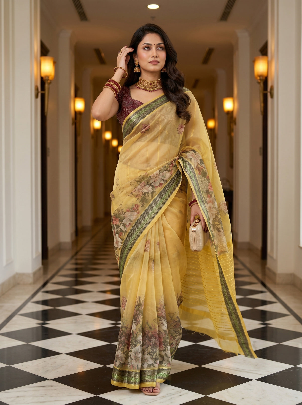 MIMOSA Saree Saree — pose 5 styling detail