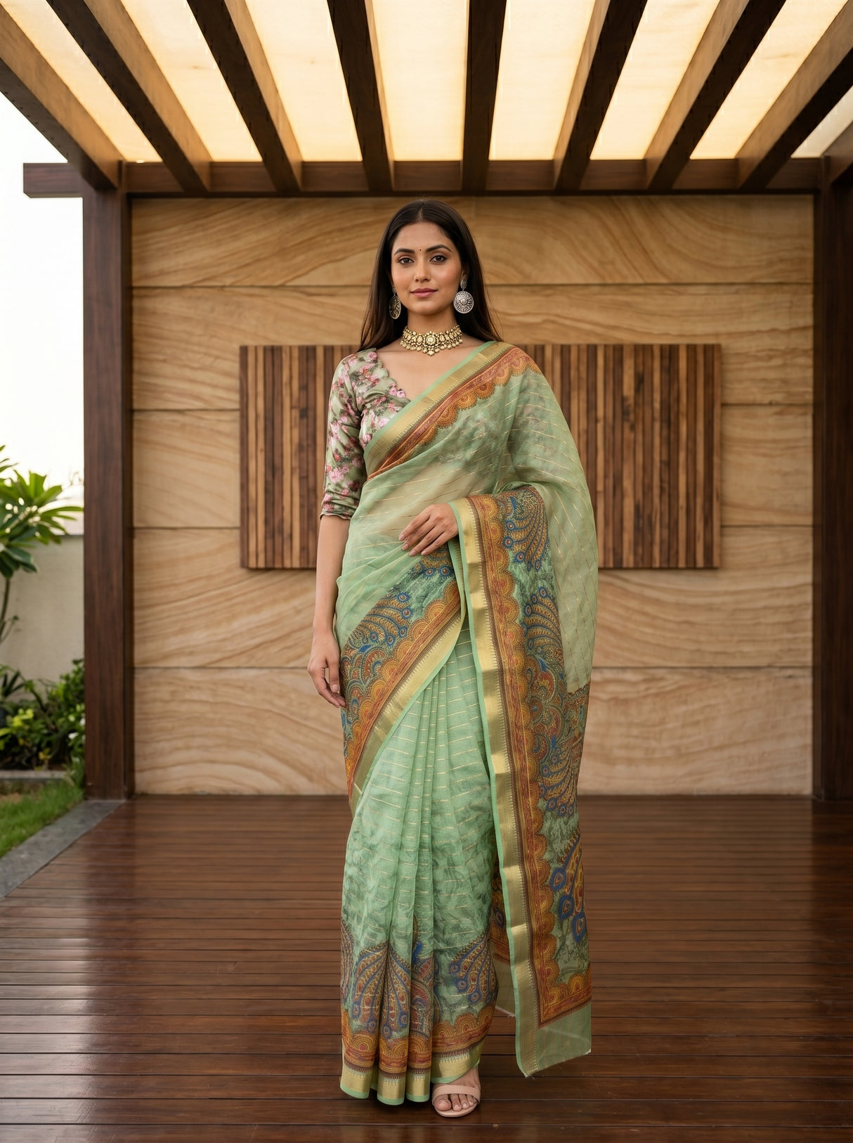 Olive Saree