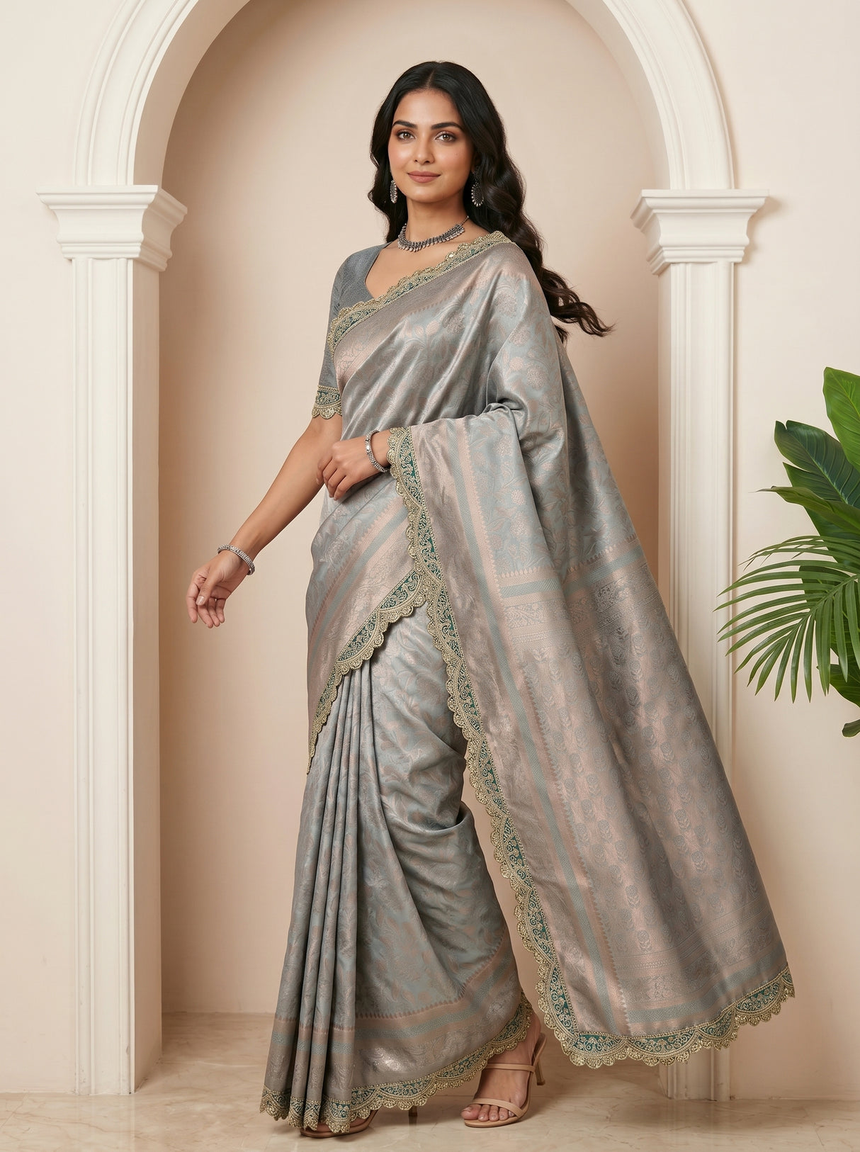 MIMOSA Ananda Saree Saree — pose 9 styling detail