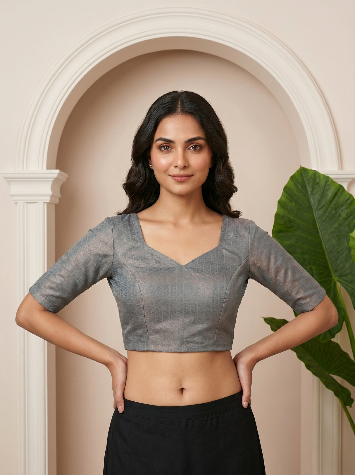 MIMOSA Ananda Saree Saree — blouse close-up
